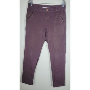 Mugsy Men's Stretch Chino Pants Purple Slim Casual Comfort Size M